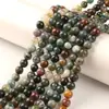 Cuentas DIY Multimaterial Piedra Natural Cuentas Sueltas Piedra Blanca Pino Africano Piedra de Mapa Pulsera Accesorios de Cuentas Redondas Venta al por Mayor