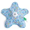 Brinquedo de manta de caça para gatos, prato giratório automático, brinquedo de pentagrama, vara com pena para alívio do tédio, capa interativa de esconde-esconde para gatinhos