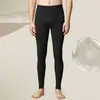 Pantalones cálidos de otoño e invierno para hombre elásticos finos de terciopelo ajustados línea de base interior forrados de forro polar engrosados nueva moda