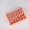 Spot 24 grade silicone bandeja de gelo molde com tampa caixa de gelo whisky hóquei hóquei molde doméstico quadrado ferramenta de fabricação de gelo