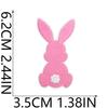 Color Conejo de Pascua Bordado Pegatinas de Tela Ropa para Niños Parche Decoración Festiva Etiqueta Bordada a Computadora Conejo