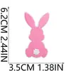 Parches de Tela Bordados de Conejito de Pascua Coloridos Etiquetas Bordadas por Computadora para Ropa Infantil Decoración Festiva Parches Termoadhesivos