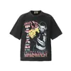 26 Marca Europea y Americana de Tendencia Transfronteriza Colaboración Travis Scott Camiseta de Manga Corta Lavada Vintage Unisex High Street Manga Media