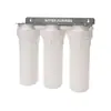 Prefiltro de Tres Etapas de 10 pulgadas para Uso Doméstico, Alto Caudal, Elimina Sarro, Sedimentos y Cloro, Purificador de Agua de Ultrafiltración para Cocina