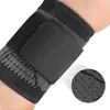 Muñequera Ajustable de Nylon Presurizado, Absorbente de Sudor, Transpirable, Correa Tejida, Muñequera Antideslizante, Equipo de Protección Deportiva