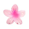 Pinza de Tiburón para el Cabello con Flor de Plumeria y Flor de Bauhinia, Estilo Vacacional para la Parte Trasera de la Cabeza de Mujer, Accesorio para el Cabello