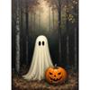 Pintura sin marco de Bruja Murciélago Casa Embrujada de Halloween Transfronteriza Pintura Decorativa para Sala de Estar Mural Más Vendido en Amazon Directo del Fabricante