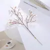 Fruta do Azevinho Fa Cai Guo Fruta Vermelha Flor de Ano Novo Balde de Flores Material Decoração Festival da Primavera Flor Artificial Flor Falsa Atacado