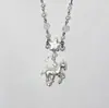 Colgante de Estrella de Poni con Circonita, Diseño Artístico de Gama Alta de Nicho, Cadena Larga de Perlas para Suéter, Versátil