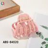 Qiyue Grampo de Cabelo Abóbora Colorida ABS Presilha de Garra Grande Clip Tubarão de Alta Qualidade Exquisito Acessórios de Cabelo para Mulheres Venda por Atacado