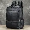 Mochila de Cuero Genuino Más Vendida Transfronteriza, Bolso de Negocios para Computadora de Gran Capacidad Casual y de Moda, Colección de Mochilas Portátiles para Hombres