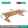 Escritorio Grande de Madera Maciza Moderno Escritorio de Oficina Mesa de Caligrafía Mesa Larga Grande Mesa de Troncos para Sala de Estar Banco de Trabajo Doble Escritorio de Escritura Venta al por Mayor