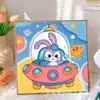 Pintura de Diamantes para Niños Kuromi Hecho a Mano DIY Pintura de Pegatinas de Diamantes Sanrio Pintura de Diamantes con Diamantes Completos 5D Tamaño Pequeño
