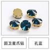 Accesorios Yiwu Base Dorada de Satélite Garras Pedrería Collar Pulsera Accesorios para el Cabello Materiales Hechos a Mano Redondo Cosido a Mano Pedrería Concha