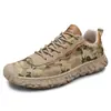 Sapatos de trabalho masculinos respiráveis de primavera para canteiros de obras, antiderrapantes, duráveis, confortáveis, esportivos, casuais, sapatos de camuflagem de libertação M