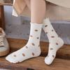 Calcetines de Felpa de Lunares Calcetines de Algodón Estilo Japonés Retro Encaje de Hongo Calcetines para Mujer Nuevos Populares de Verano Transpirables que Absorben el Sudor Calcetines para Mujer