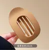 La nueva pinza de pelo redonda plana transfronteriza de pico de pato tiene un agarre fuerte y los dientes se pueden doblar y el diseño curvo cómodo pinza para el pelo