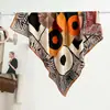 Moda Outono e Inverno Novo Lenço Quadrado Grande de Seda e Lã Dupla Face Cor Diferente Lenço de Seda e Lã 105 Xale Quente Versátil