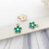 Accesorios de Joyería de Aleación de Zinc Goteando Aceite Verde Creativo DIY Pulsera Collar Llavero Estrella Sirena Colgante Pequeño