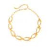 Collar Colgante Anillo Punk Espiral Transfronterizo Europeo y Americano Joyería, Collar Geométrico Grueso de Hilo Personalizado Estilo Exagerado para Mujeres