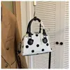 Bolsa Feminina Versátil para o Dia a Dia, Moda de Nova Nicho Transfronteiriça, Estampa de Bolinhas, Bolsa Almofada, Bolsa de Mão, Bolsa Transversal de Ombro