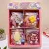 Novo Brinquedo de Apertar Criativo em Formato de Boneca Pequeno Pingente Brinquedo para Alívio de Estresse Infantil Desenho Animado Fofo Brinquedo de Apertar para Alívio de Estresse