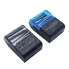 Impresora Térmica de Recibos Bluetooth de 58 mm con Batería Extraíble, Caja Registradora Inalámbrica Portátil e Impresora de Recibos para Llevar, Soporta OEM