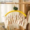 Lindo Cerdito para el Hogar, tendedero de Pinzas Reforzadas para Calcetines, Colgador de Ropa Interior y Calcetines con Múltiples Pinzas para Balcón, Herramienta Mágica para Secar Calcetines