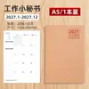 Assistente de Trabalho A4 2027 Novo Produto Planejador Mensal Calendário Livro de Check-in Caderno de Reunião de Escritório Personalizável