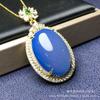 Pendente de jade com incrustação de ouro de calcedônia natural colar de pingente de jade feminino fornecimento ao vivo atacado de bem-estar quente