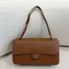 2026 Novo Modelo Couro Bovino Camada Superior Pequena Bolsa Hobo Messenger Estilo Chanel, Grande Capacidade para Trabalho no Ombro Transversal Bolsa de Aeroporto