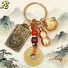 Estilo Étnico Chino Aleación Zodiaco Cinco Emperadores Moneda Joyería Llavero Colgante Accesorio Metálico Regalo de Gama Alta Decoración