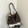 Bolso Tejido Maillard Super Retro para Mujer, Nuevo Bolso Tote Coreano Otoño/Invierno 2026, Bolso de Hombro Grande de Alta Gama