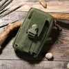 Bolsa Vertical de Lona Transfronteriza para Teléfono Móvil, Riñonera Deportiva, Bolsa Táctica Multifuncional, Riñonera Camuflada para Cinturón, Billetera