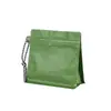 Bolsa de Embalaje para Galletas con Cordón Sello Octagonal Granos de Café Italianos Bolsa de Horneado de Mano Galletas Copos de Nieve Caramelo Crujiente Bolsa de Papel de Aluminio