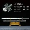 Ciudad de Longquan Pueblo de la Espada Casa Espada Espada Real Espada Han Genuina Long Acero de Alto Manganeso Estilo Antiguo Arma Fría de Defensa Personal Sin Filo