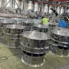 Filtração de Esgoto de Esterco de Porco Peneira Circular Tela Vibratória de Aço Inoxidável Fazenda Porco, Gado, Ovelha, Galinha Esterco Separador Sólido-Líquido Desidratador
