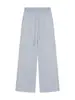 Calça Casual Cinza Preguiçosa Micro Preguiçosa Feminina Outono e Inverno Nova Cintura Alta Modelagem Afinando Cordão Reto Perna Larga Solta