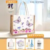 Kit de Materiales DIY Cubismo Mariposa para Principiantes Bolsa de Lienzo Set Completo de Herramientas Calentamiento para Equipo Padre-Hijo Set Hecho a Mano