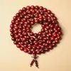 Atacado Sandália de Sangue Sândalo Africano Folha Pequena Sândalo Vermelho Contas Budistas, Vários Estilos e Especificações, Pulseiras Estilo Étnico, Contas de Rosário