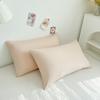 Ventas Directas de Fabricante Transfronterizas Sala de Muestras Multicolor Hotel Casa de Huéspedes Algodón Lavado Fundas de Almohada Lisas Simples Par Dormitorio Estudiantil