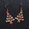 Venta al por mayor de pendientes de tienda departamental pequeña directa de fábrica Serie navideña de AliExpress adornos pendientes de árbol de Navidad pendientes pendientes