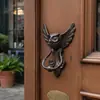 Picaporte de Búho Vintage Estilo Country Americano Manija de Puerta de Hierro Fundido Decoración de Pared de Animales Manija de Puerta Antigua Decoración de Hogar y Patio
