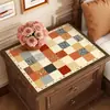 Tapete de Mesa de Cabeceira Estilo Americano 2025 Novo Modelo Luxo Leve High-End Tapete Protetor de Mesa Casa Quarto Impermeável Lavável Toalha de Mesa