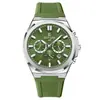 Recompensa En Stock Reloj para Hombre al por Mayor Multifuncional Tres Esferas Calendario para Hombre Luminoso Cronógrafo Transfronterizo Transmisión en Vivo Reloj Impermeable