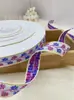 Cinta de jacquard bordada con hilo de oro, estilo pequeño y fragante de 2.1 cm, accesorios para el cabello, embalaje de caja de regalo, cinturón, accesorios para ropa de actuación, venta al por mayor.