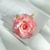 Cabeças de flores de rosa artificiais de 8cm, flores decorativas para celebrações, materiais para artesanato DIY, flores para combinar com roupas, flores artificiais