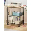 Estante de almacenamiento para impresora, organizador de escritorio para el hogar, estante para libros y bolsos, estante multifuncional de almacenamiento para papel A4 y documentos para la oficina