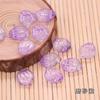 Oferta especial, polvo de oro púrpura de vidrio, pétalos de peonía de bauhinia, accesorios de joyería antiguos hechos a mano, material para horquillas.