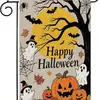 Banderas de Jardín de Halloween Transfronterizas, Lindas Decoraciones Festivas de Fantasmas, Banderas para Jardín y Patio, Banderas de Bienvenida para la Puerta Principal